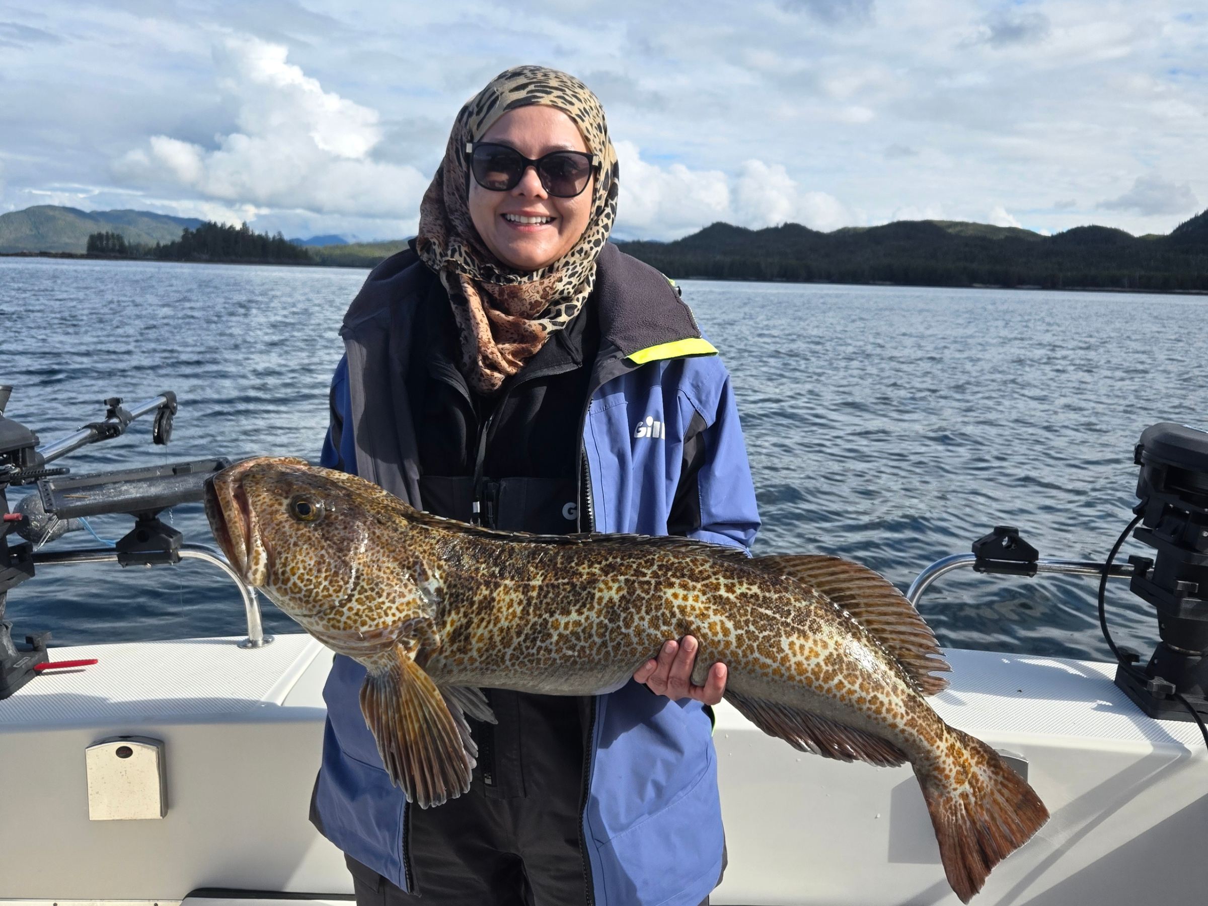 Happy Guest With Nice Lingcod